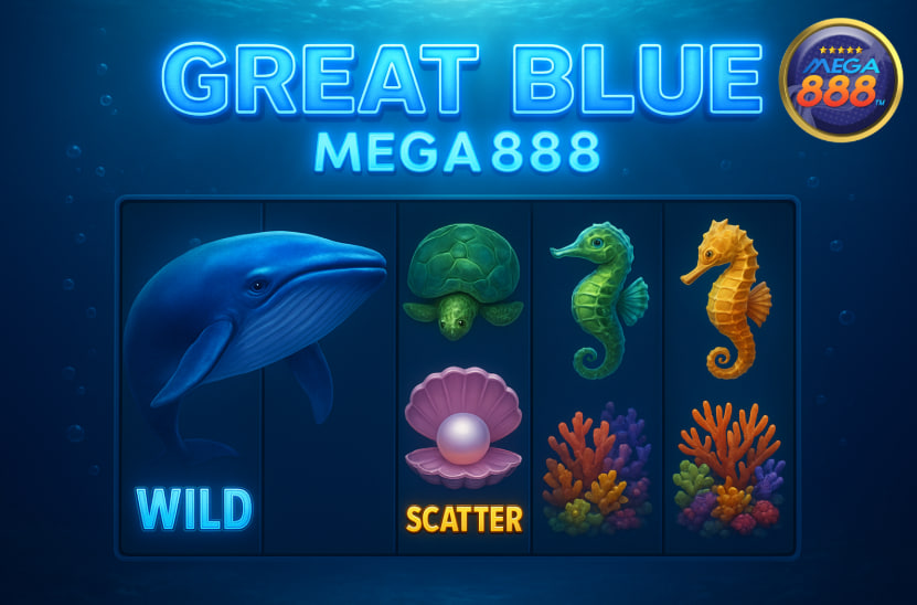 great blue mega888